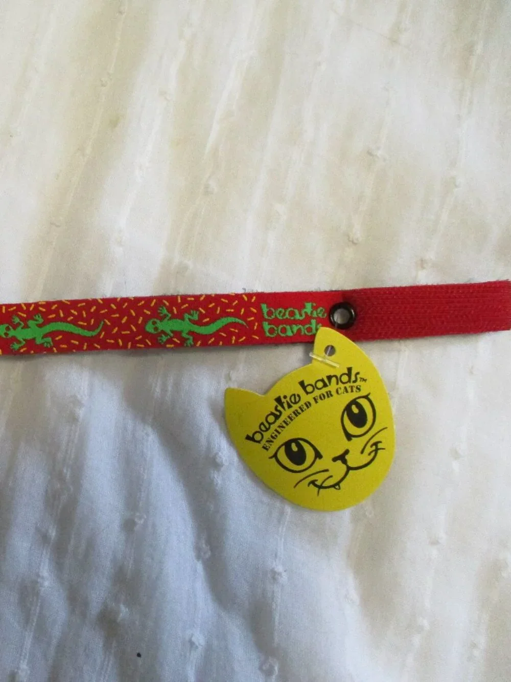 Cat collar-Beastie Bands Green Gecko